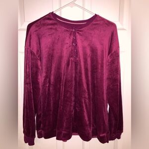 Nautica Maroon Sleep Shirt